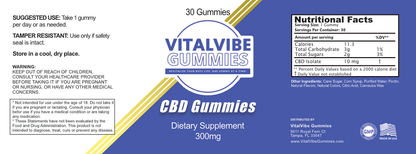 CBD GUMMIES (300mg)