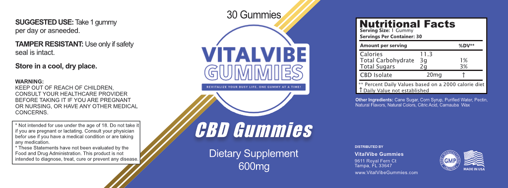 CBD GUMMIES (600mg)